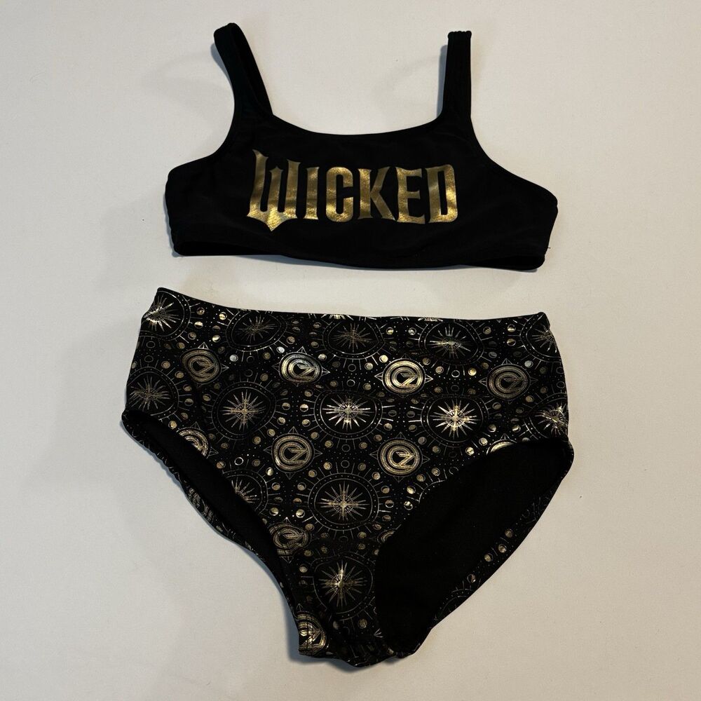 Wicked Girls Swimsuit Tankini Bikini Swim Glinda Elphaba Movie Size 7/8